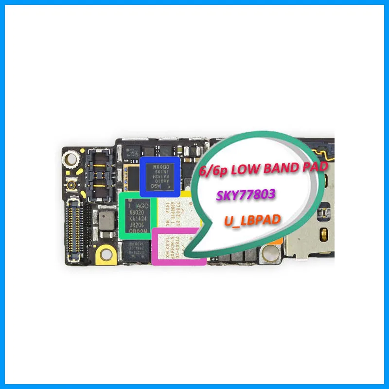 5 шт./лот оригинальный U_LBPAD для iphone 6 Plus 6plus низкополосная подкладка усилитель