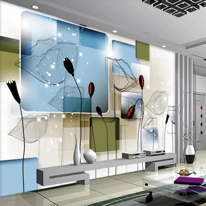 beibehang High-definition abstract charge-tech soft pack TV backdrop custom large mural wallpaper papel de parede para quarto |