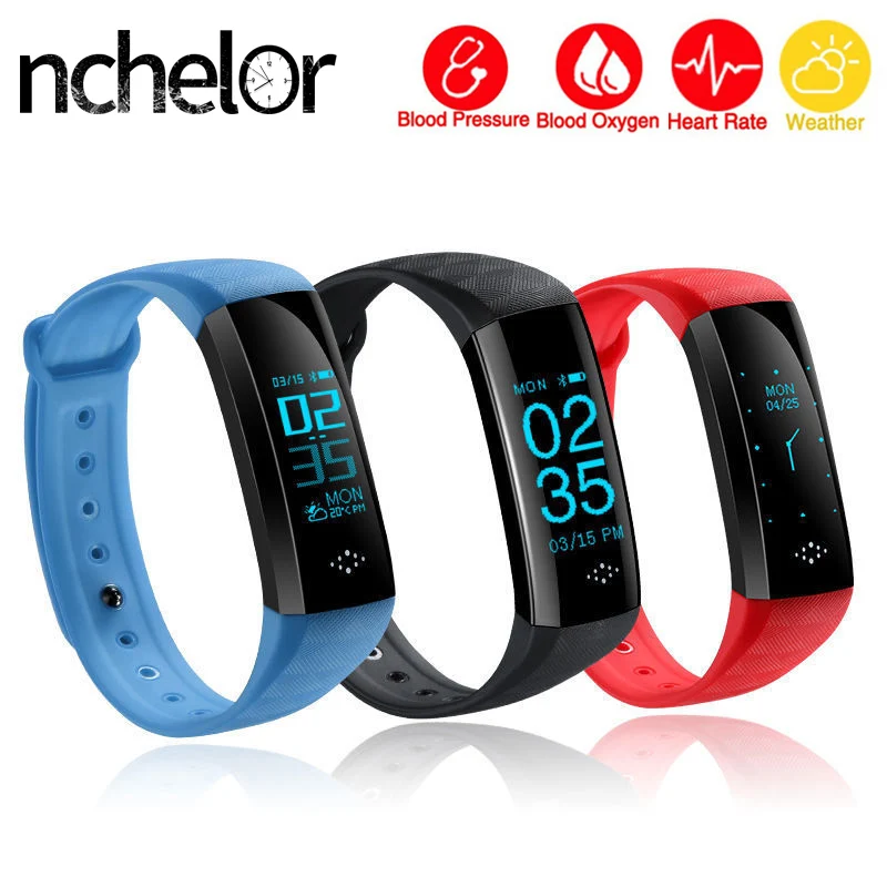 

NEW Sport Watch Fitness Tracker Bracelet for Men Women Multi-language Heart Rate Blood Pressure Monitor Call Message Reminder