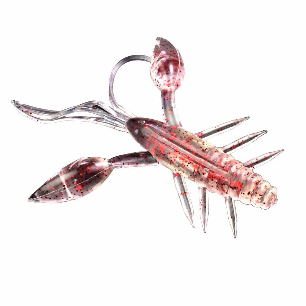 9Pcs 5g 7CM Glow Shrimp Crayfish Fishing Soft Lure Pesca Bass Fishing Lures Plastic Soft Baits Trout Bass Salmon Baits