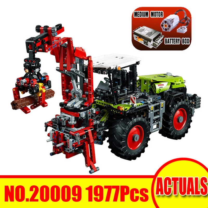 1977Pcs 20009 Lepin Technic Figures Claas Xerion 5000 Trance VC Model Kit Building Blocks Bricks Sets Toys Compatible With 42054