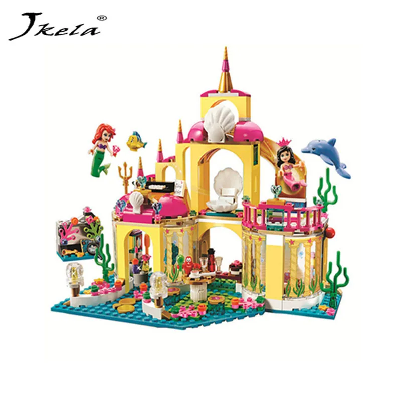 

Princess Undersea Palace Girl Friends Building Blocks 402pcs Bricks Toy For Children Compatible With Legoingly Friends