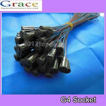 

Hot sale 100pcs/lot G4 lamp base Holder head g4 socket for G4 Halogen lampcrystal light led light Heads