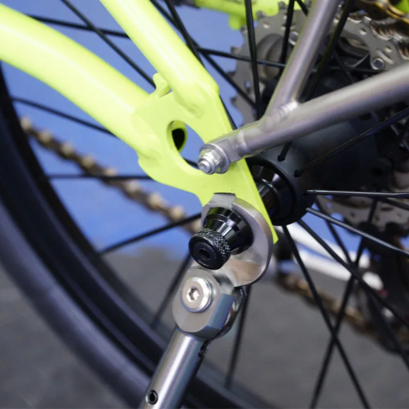 Sale MUQZI Mountain Highway Fold Bicycle Titanium Alloy Tripod Side Branch Foot Support 6