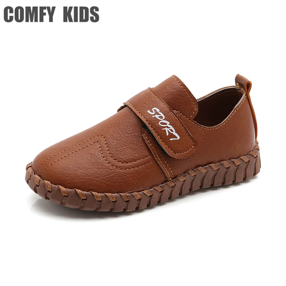 comfy kids spring and autumn leather boy shoes England wind children's ...