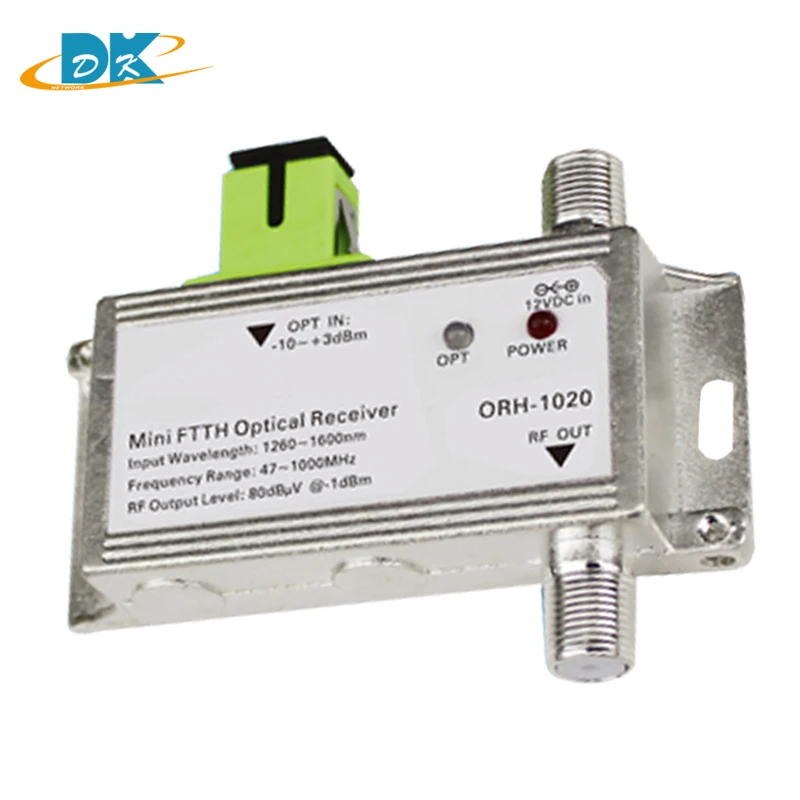 

CATV FTTH Optical node / Receiver 1310nm and active receiver AGC Model ORH-1020 47-1000MHz, AGC but no WDM