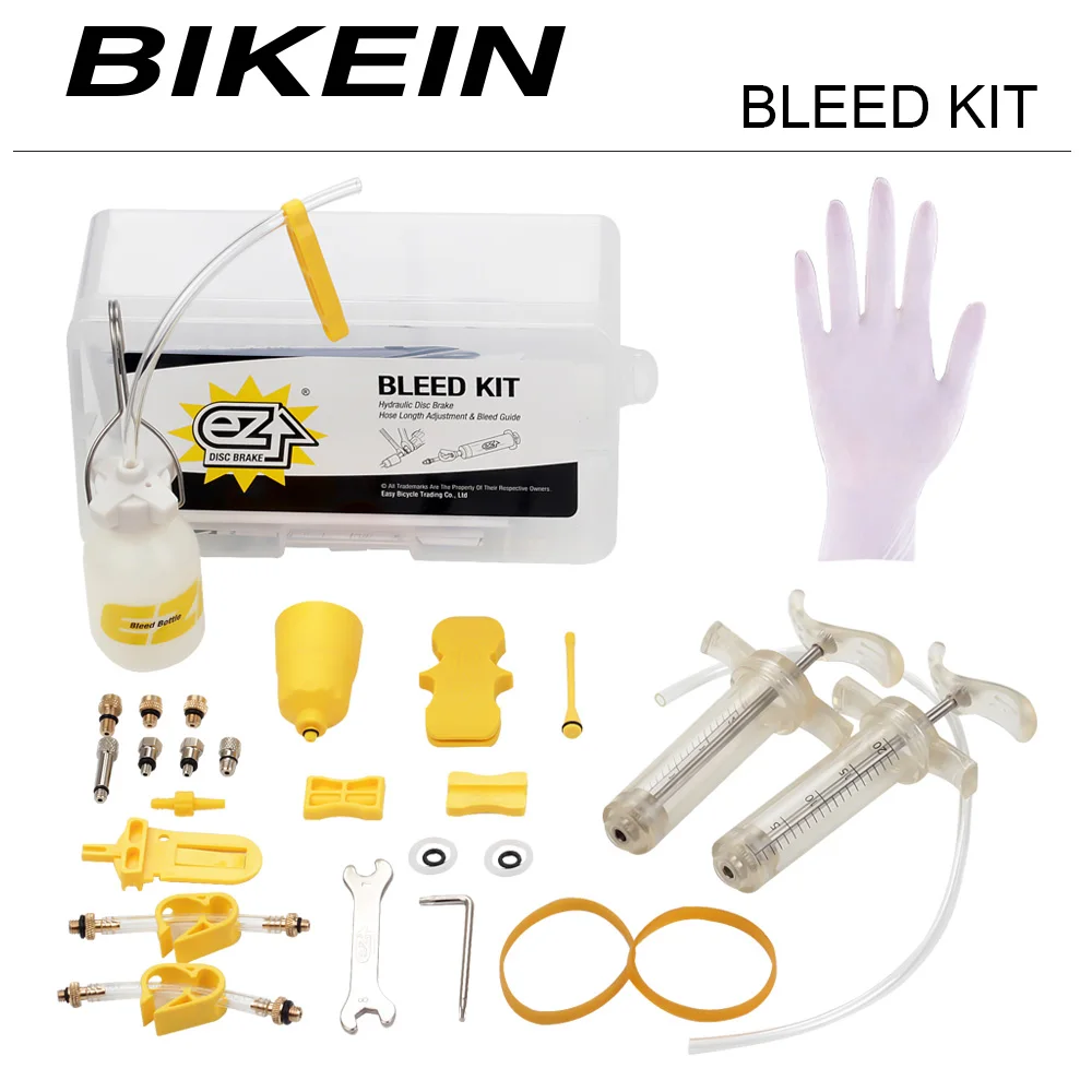 

BIKEIN Master Hydraulic Disc Brake Bleeding Tool Kit Suitable For Mineral Oil & DOT Brake System Universal Kit Repair Tools