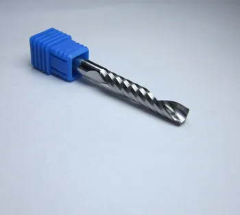 

wholesale 10PCS 6MM 6*32*60mm Tungsten Carbide single One 1 Flute End Mill milling cutter CNC Machine Cutting for Acrylic
