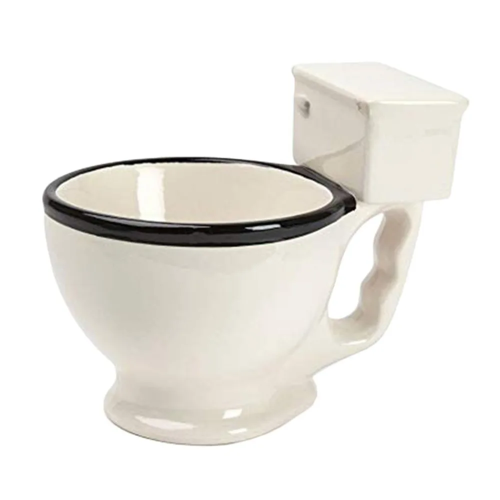 

Novelty Toilet Ceramic Mug with Handle 300ml Coffee Tea Milk Ice Cream Cup Funny for Gifts Coffee Mug Coffee Cups