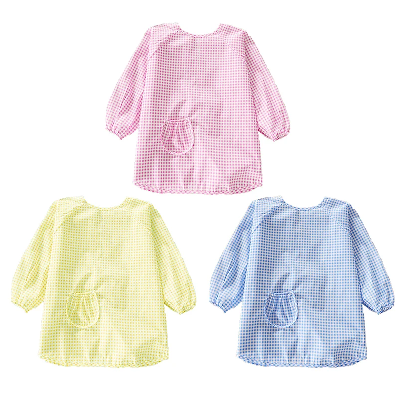 

New 2019 Brief 100% Brand New and High Quality Toddler Waterproof Long Sleeve Children Kids Feeding Art Smock Bib Apron