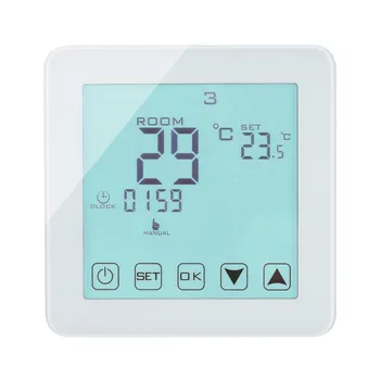 

Free shipping larger touch screen room thermostat 16A for heating thermostat
