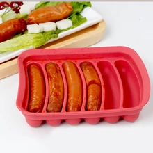 Kitchen Handmade Sausage Maker Mold Silicone Mold Reusable 6 in 1 Hot Dog Sausage Making Ham Rack Ham Box Meat Poultry Tools Kitchen Handmade Sausage Maker Mold Silicone Mold Reusable 6 in 1 Hot Dog Sausage Making Ham Rack Ham Box Meat Poultry Tools