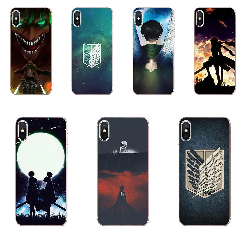 

For Sony Xperia Z Z1 Z2 Z3 Z4 Z5 compact Mini M2 M4 M5 T3 E3 E5 XA XA1 XZ Premium Novelty Phone Case Cover Anime Attack On Titan