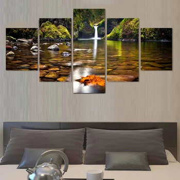 

Atfipan Painting Wall Art (no Frame)5 Pcs Landscape Painting Modern Home Decor Canvas Art Modular Pictures On The Wall Print