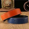 7 colors High Quality Leather Men Belts Male Belts No Buckle For Women H Buckle Two Sides Female Belt Straps With Holes ► Photo 2/5