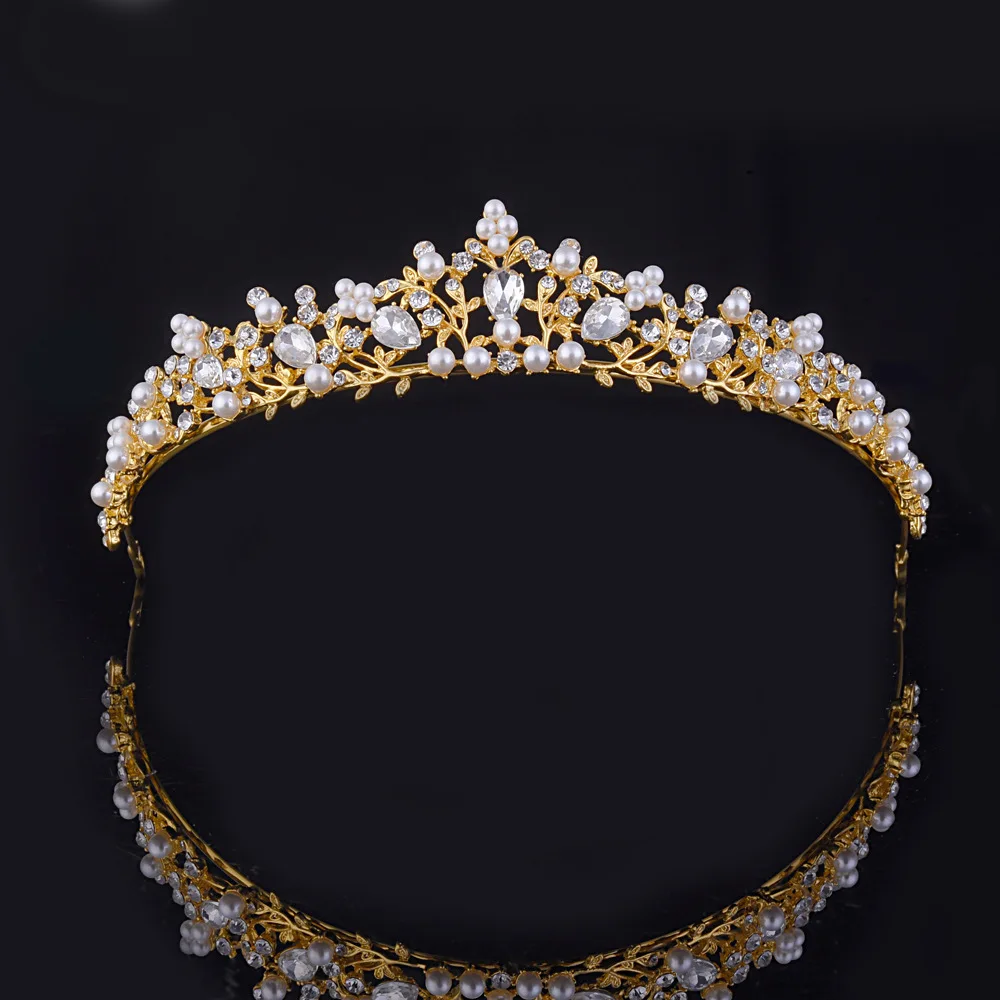Brilhante de Cristal de Noiva Tiara de Strass Casamento Coroa Tiaras de