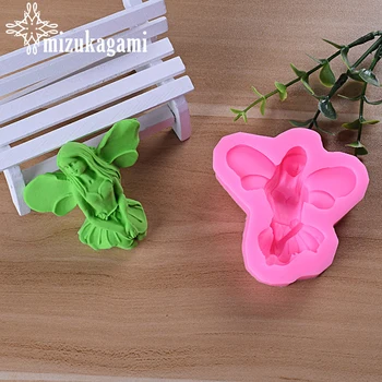 

1pcs UV Resin Jewelry Liquid Silicone Mold 3D Cartoon Fairy Wings Maiden Mold Resin Molds For DIY Jewelry Accessories