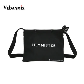 

Harajuku Street Fashion Women Men Shoulder Bags Hip-hop Small Student Travel Bag Teenager Leisure Oxford Messenger Bag New