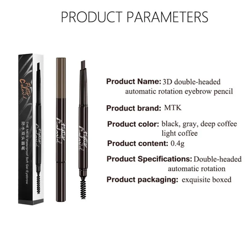 1PC Eyebrow Pencil Waterproof Automatic Eyebrow Pen Long-lasting Makeup Beauty Tools 5 Color Eye Brow