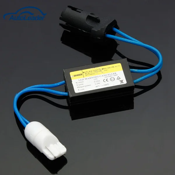 2 Pcs 12V LED Warning Canceller Decoder 501 T10 W5W NO Canbus OCB Error Load Resistor