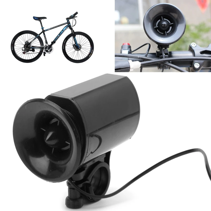 

Waterproof Black 6Sounds Ultra-loud Electronic Bicycle Bell Bike Horn Siren