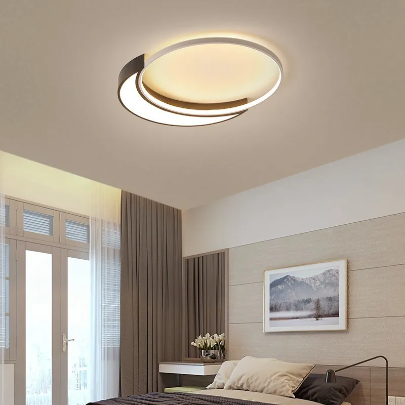 

New Modern Led Ceiling Lights For Living Room Bedroom White With Black Surface Mounted Lighting Lamp Fixtures Luminaria De Teto