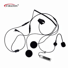 1PC Hot 2 Pin Finger PTT Motorcycle Helmet Headset Microphone for Walkie Talkie For Kenwood Baofeng Retevis TYT Radio