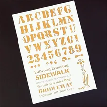 A4 Size DIY Craft Letter Pattern Stencil Template For Wall Painting Scrapbooking Stamping Photo Album Decor Embossing Paper Card A4 Size DIY Craft Letter Pattern Stencil Template For Wall Painting Scrapbooking Stamping Photo Album Decor Embossing Paper Card