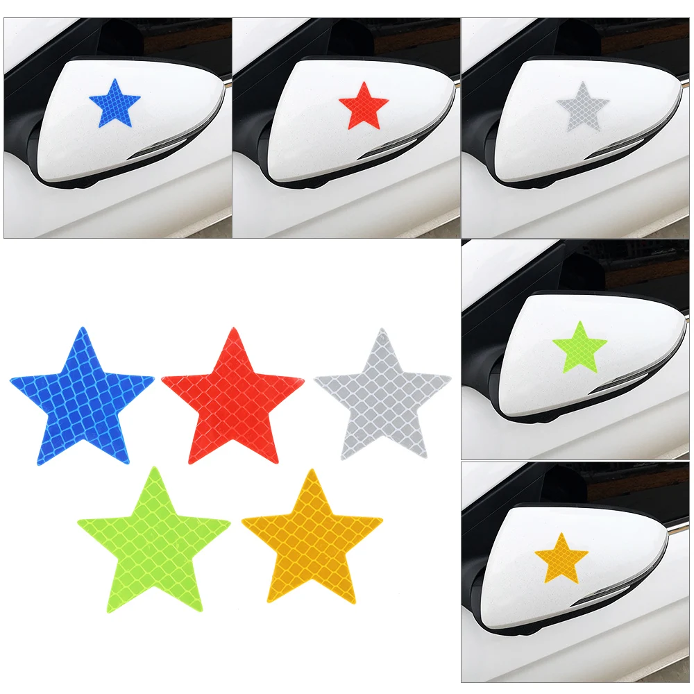 Car Rear View Mirror Stickers Reflective Vinyl Rearview Mirrors