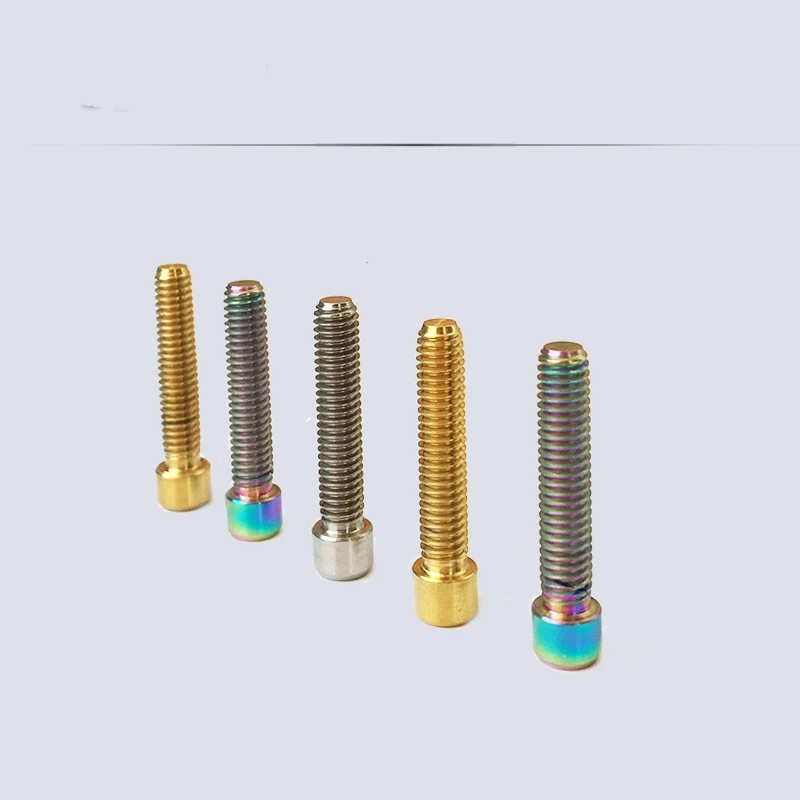 4 шт. M4x10mm M4X13.5mm M4X15mm M4x20mm GR5 Титан с внутренним шестигранником Винты для Велосипедный переключатель