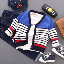 Новинка года; свитер для мальчиков; Детский кардиган; куртки; сезон весна-осень; трикотажные кофты с v-образным вырезом и длинными рукавами для студентов