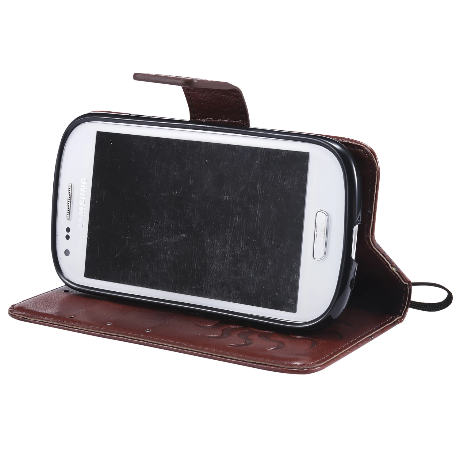 Для Funda Samsung Galaxy S3 S 3 mini i8190 GT кожаный флип чехол для iii i8200 i8200n G730