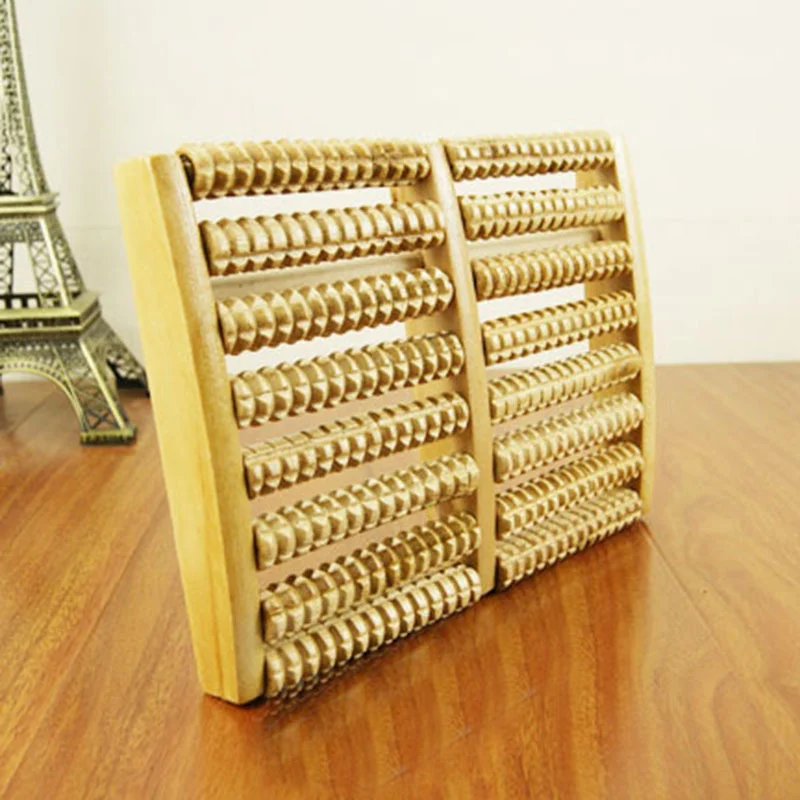 Wooden Foot Massage device eight row foot massage equipment massage wheel Factory direct supply