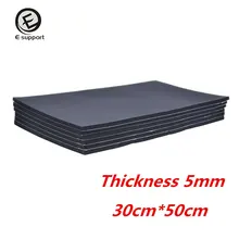 EE поддержка Лидер продаж 6 листов 30*50 см автомобиль/Фургон звукоизоляция тускнеющая изоляция хлопок 5 мм закрытый сотовый пены коврик автомобиль аксессуары
