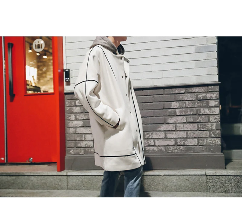 Warm Male Trench Coat Wool Liner Long Thick Fleece Jacket Men Fur Inside Parka Winter Jackets  (44)