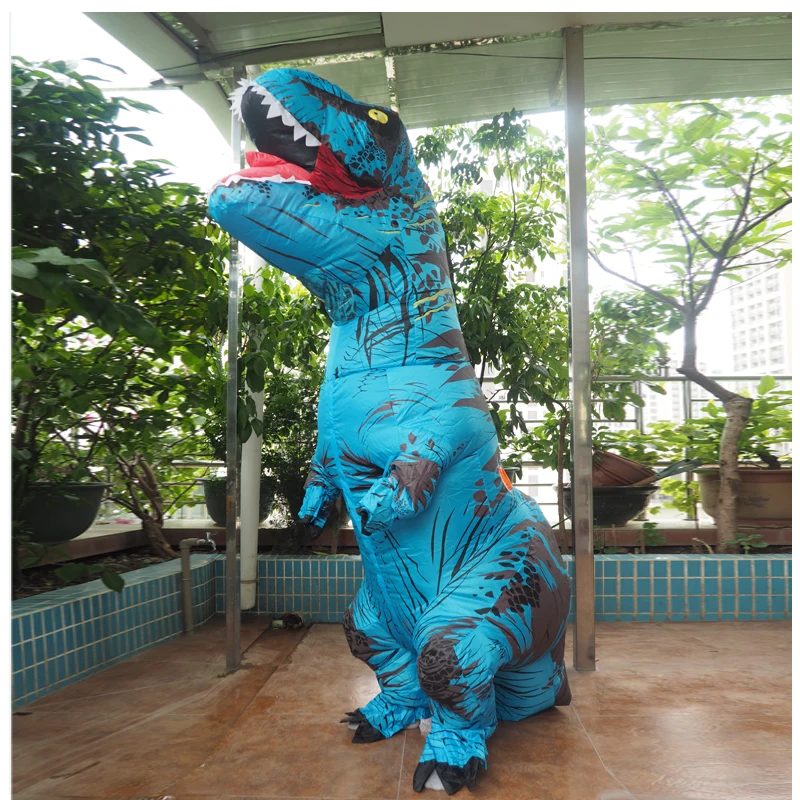 Анимэ косплей для взрослых мужчин T REX Костюм надувной динозавр t-rex талисман костюм Adultos костюм динозавра на Хэллоуин для детей женщин
