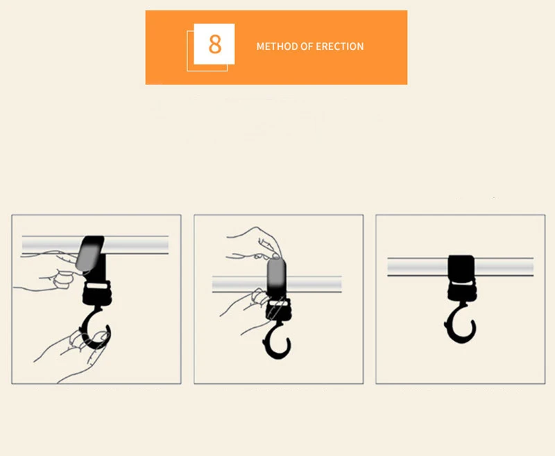 VICIVIYA 2 шт. аксессуары для детских колясок 360 тележка коляска крюк Универсальный Детские крючки коляска подвесная переноска держатель