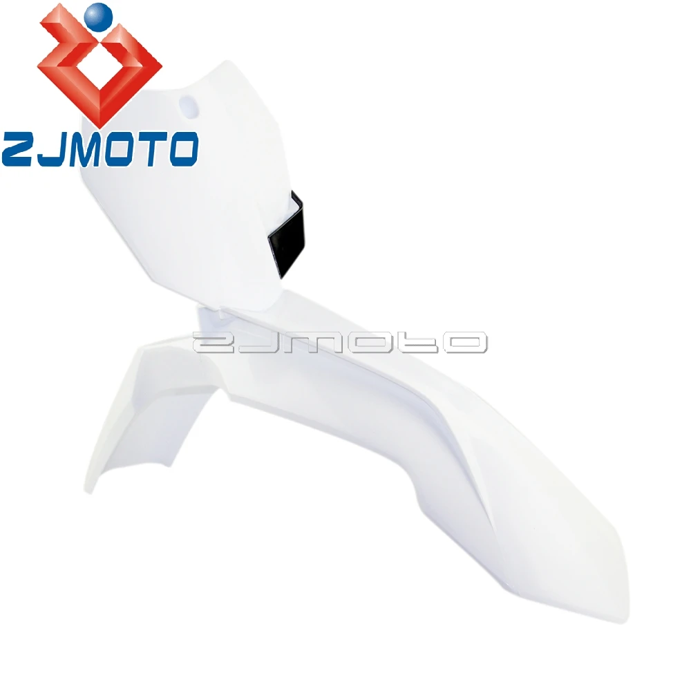 

Dirt Bike Enduro White Front Fender Number Plate For KTM MX SXF SX XCW XC EXC XCF 85 125 150 250 300 350 450 500 2013-2016