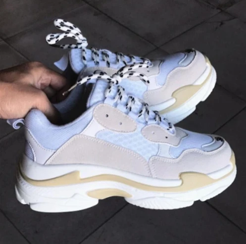 

Women's Chunky Sneakers 2018 Fashion Basket Women Platform Shoes Casual White Woman Trainers Vulcanize Dad Shoes Tenis Feminino
