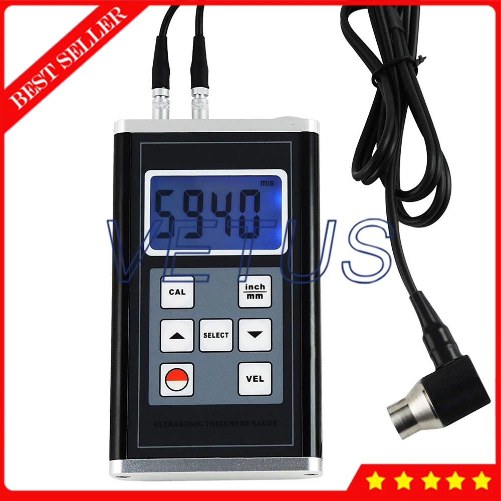 TM-8818 Digital Ultrasonic Thickness Gauge Meter Tester With 0.75 to 400mm Range Steel Aluminum Measuring Instrumnet | Инструменты