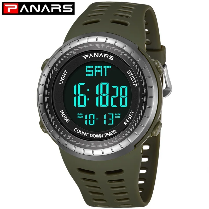 

2019 PANARS New Fashion Men Watches Sports Digital Watch Waterproof Alarm Man Wrist Electronic Clock Men Relogio Masculino