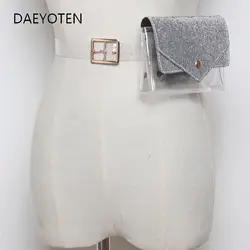 DAEYOTEN блестки шикарная поясная сумка Прозрачная поясная сумка для женщин дизайнерские сумки для Фанни модный кошелек голографическая
