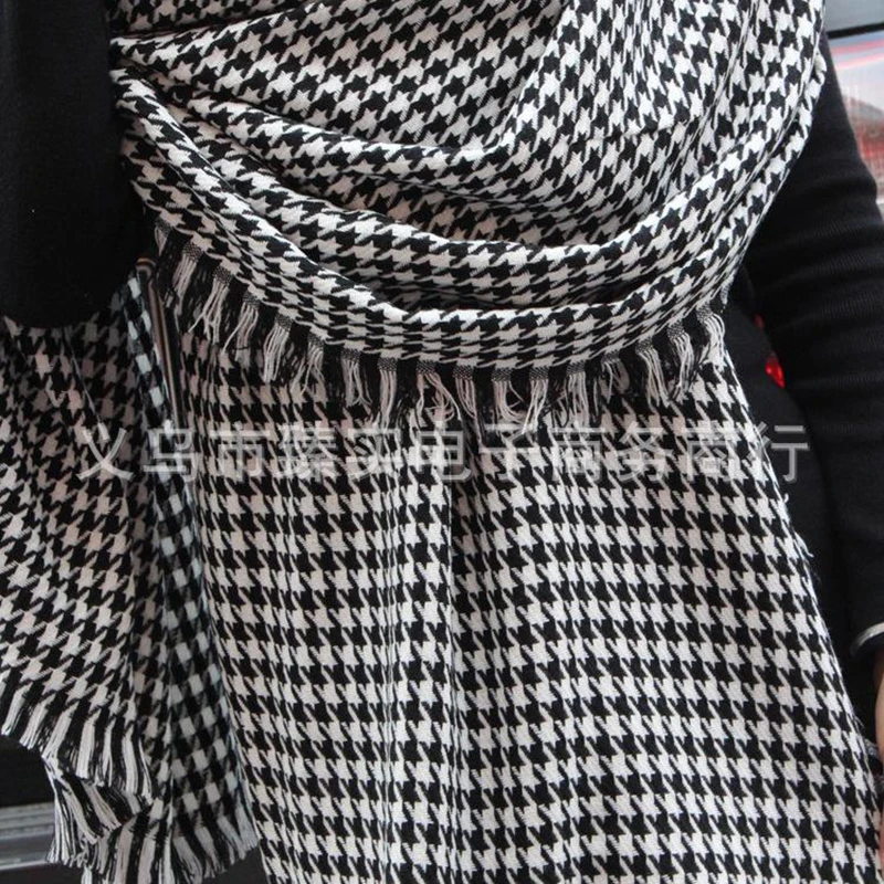 Autumn Winter Fashion Plaid font b Tartan b font Pattern Cashmere Thick Warm Scarf Female Shawl