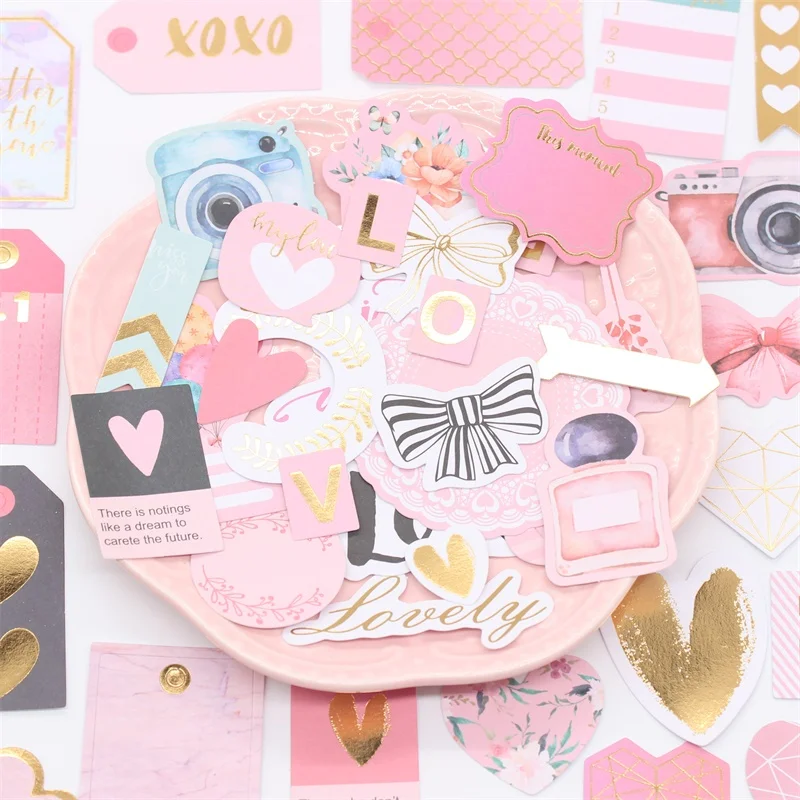 KSCRAFT 42pc лучше с вами кардшток высечки для скрапбукинга счастливый