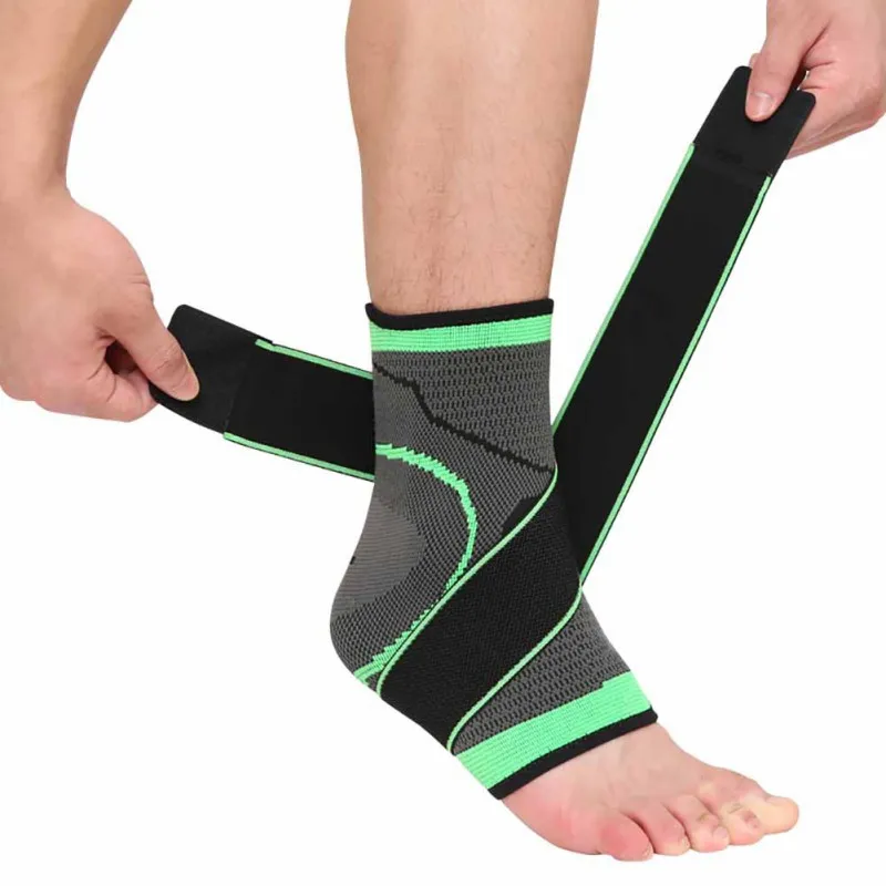 

1pc Ankle Support Nylon Spandex Latex 360 Degree Protection Elastic Breathable Anti-slip Foot Sleeve Protector Wrap