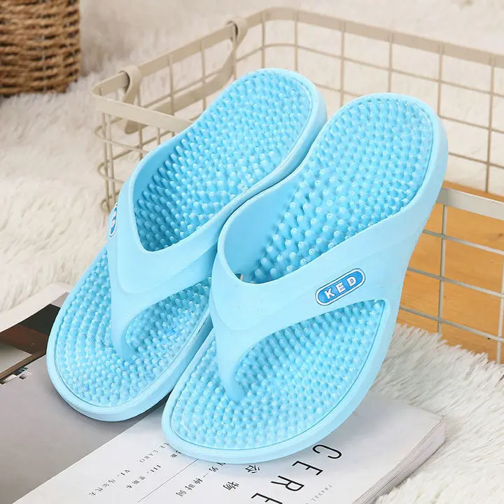new casual fashion factory direct sales Summer sliders Anti Slip Massager Sole Indoor and outdoor Women Flat Slippers (11)