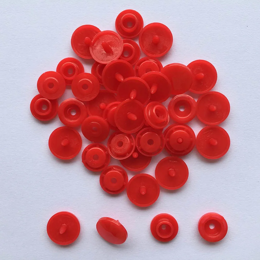 U-образная застежка, плоскогубцы, кнопка KAM+ 150, набор T5, пластиковая полимерная кнопка, кнопка, пресс-шпилька, ткань, кнопка, пресс-машина, швейный инструмент - Цвет: 150set red