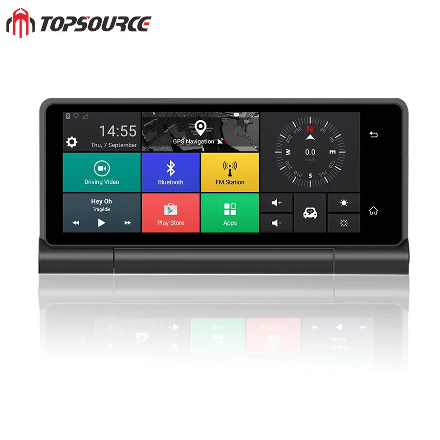 Автомобильный gps навигатор TOPSOURCE 4G Android 5 1 Bluetooth ROM 16 ГБ ОЗУ Гб Full HD 1080P