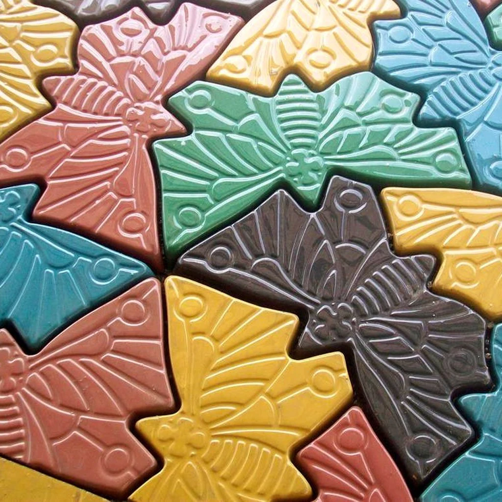 Driveway Paving Pavement Mold Concrete Stepping Stone Path Maker-Butterfly