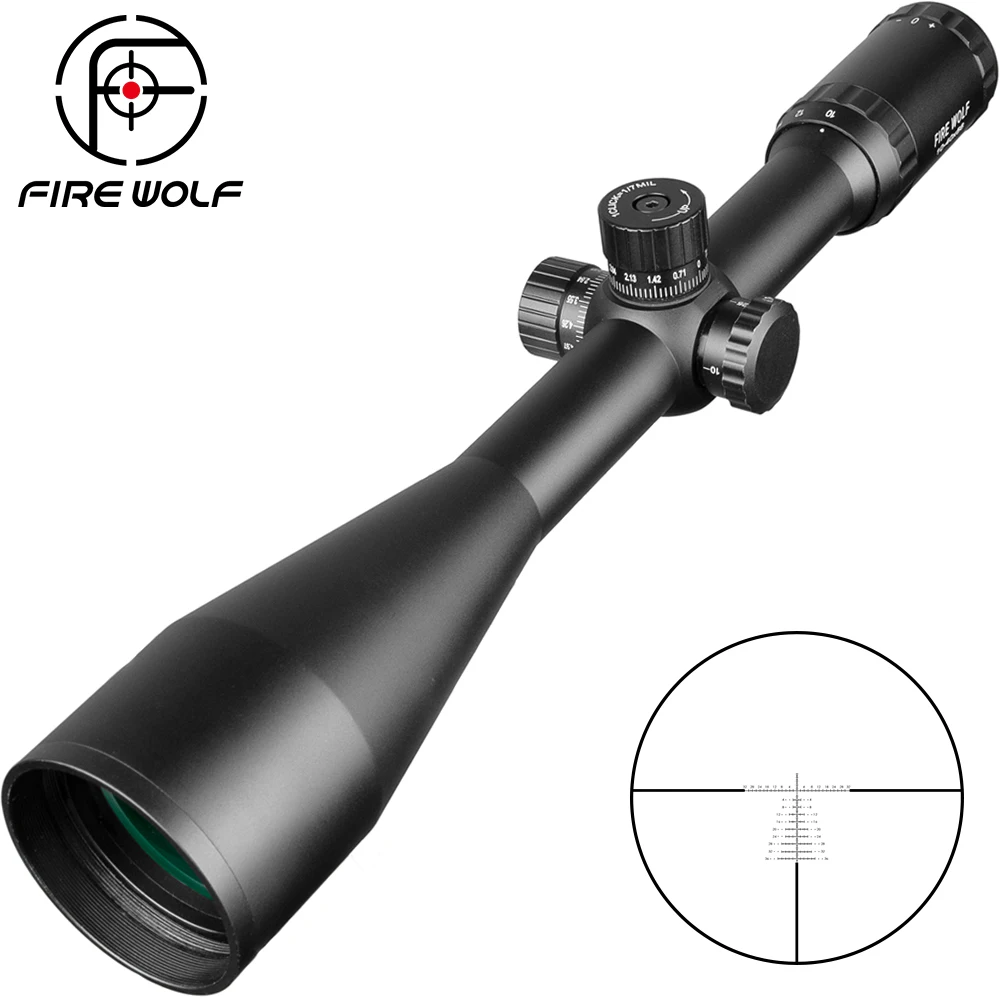 10-40X56 Riflescope Hunting Scope Tactical Sight Glass Reticle Rifle Sight For Sniper Airsoft Gun Hunting